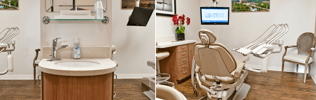 Modern treatment room at Lakeside Dental